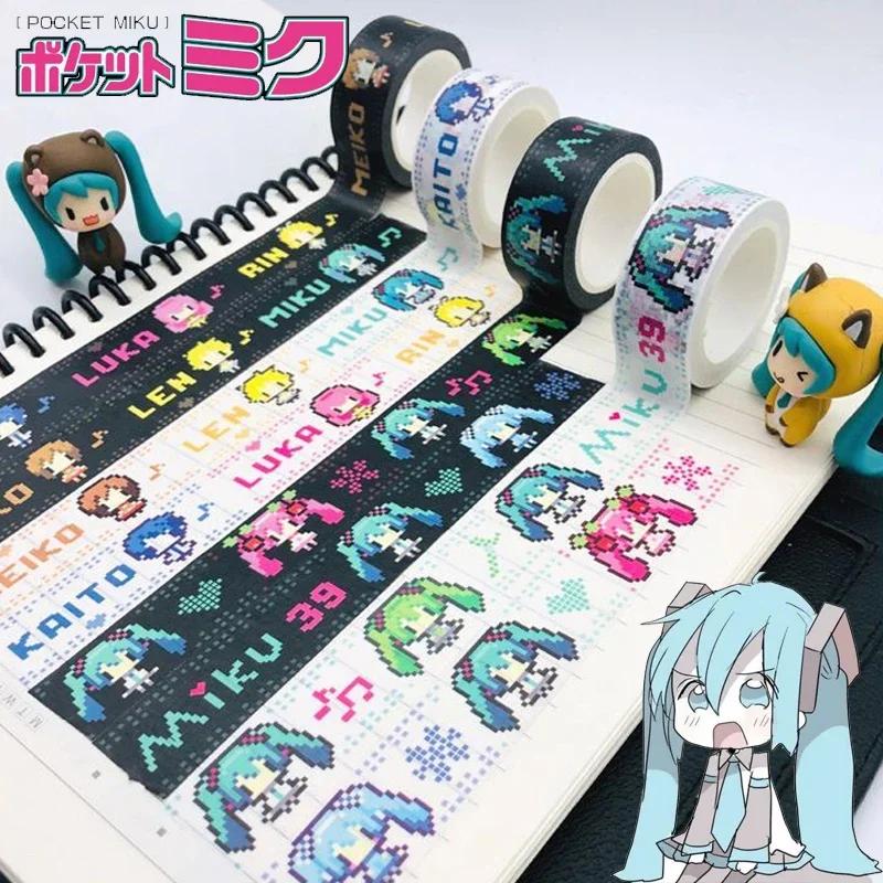 Hatsune Miku ruban dessin animé papier ruban étanche main grand livre décoration Acgn périphérie éco