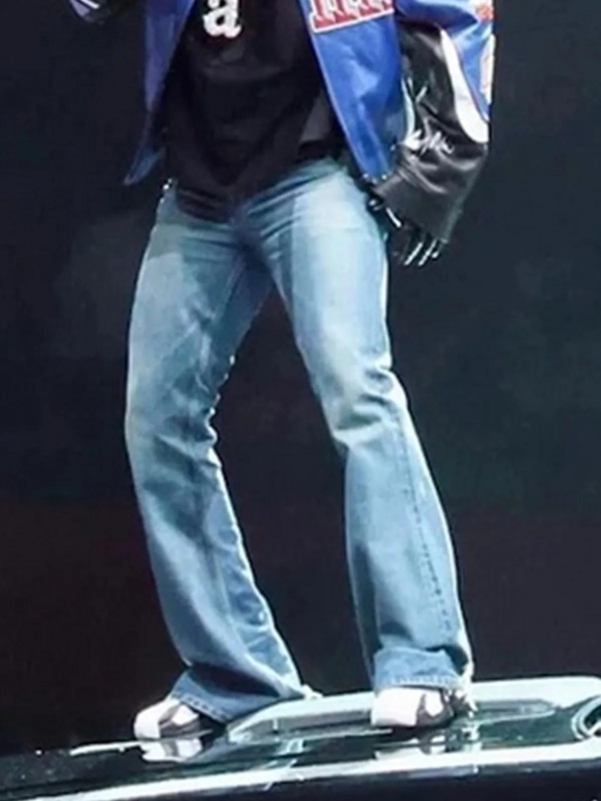 MIJKO Harajuku Streetwear lavé Vintage solide jean hommes Y2K droit Baggy Flare pantalon unisexe déc