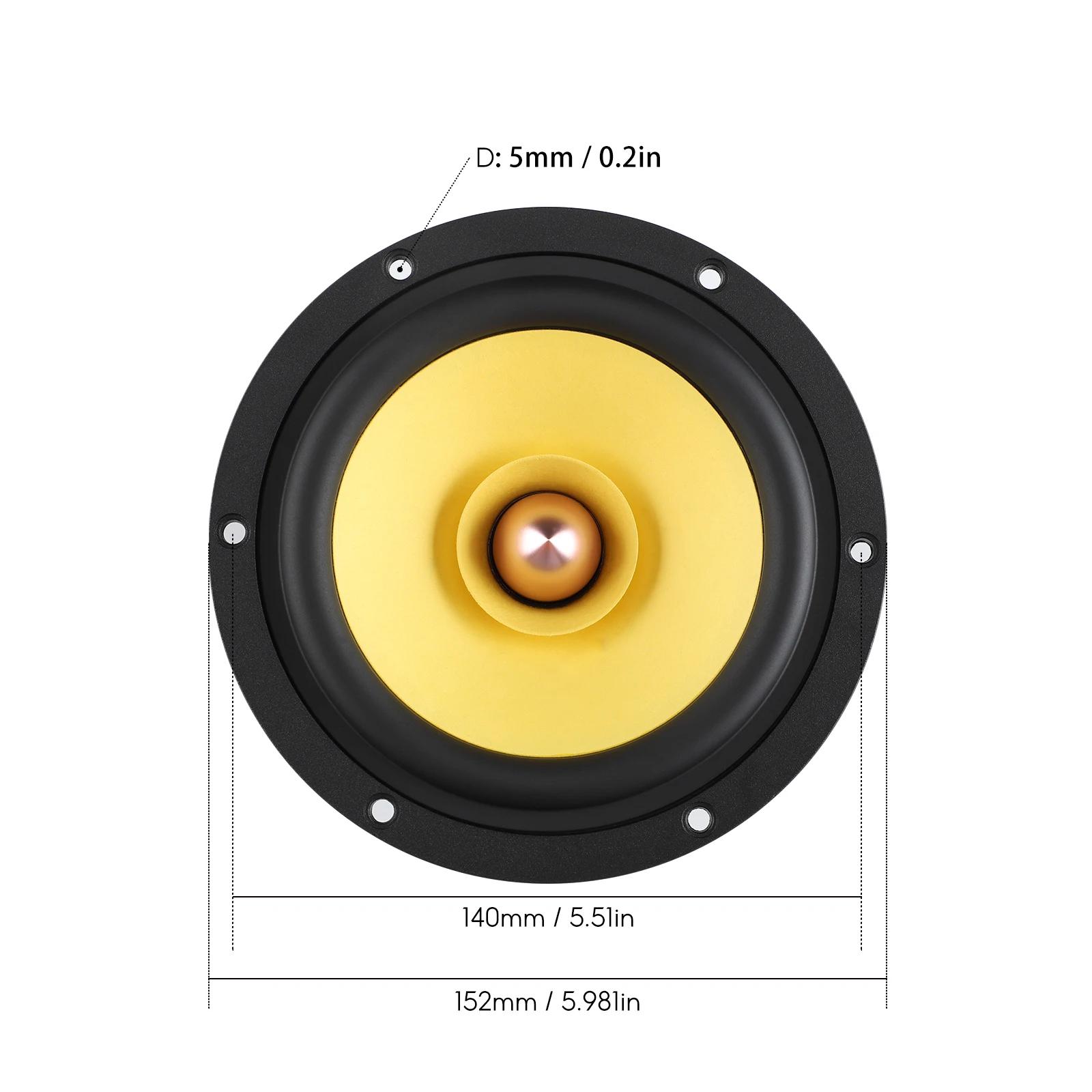 AIYIMA 1 pièce Haut-parleur large bande 5,25 pouces 4/8 Ohm 50W à cône en aluminium, type bullet, po