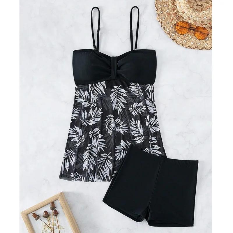 Été Sexy imprimé maillots de bain Tankini ensemble femme maillot de bain deux pièces plage maillot d