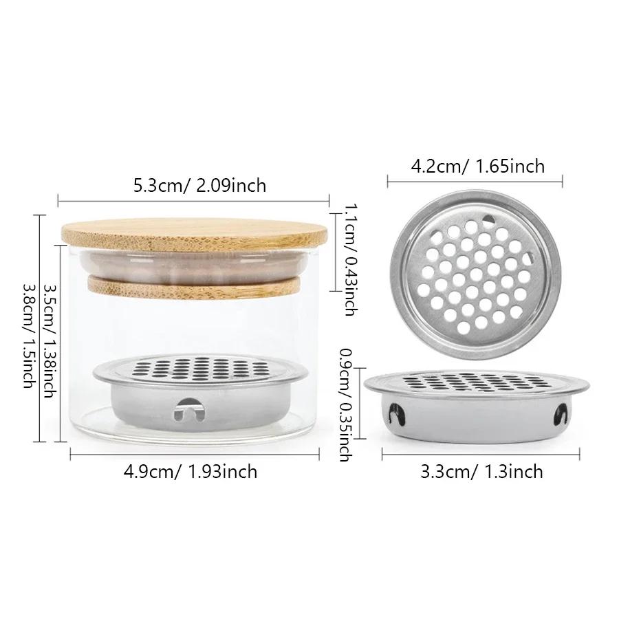Filtre à mailles de verre Transparent, tasse de nettoyage de brosse à ongles pour vernis Gel et bros