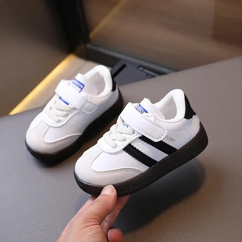 Chaussures de marche pour bébés et enfants, baskets blanches antidérapantes, décontractées, respiran