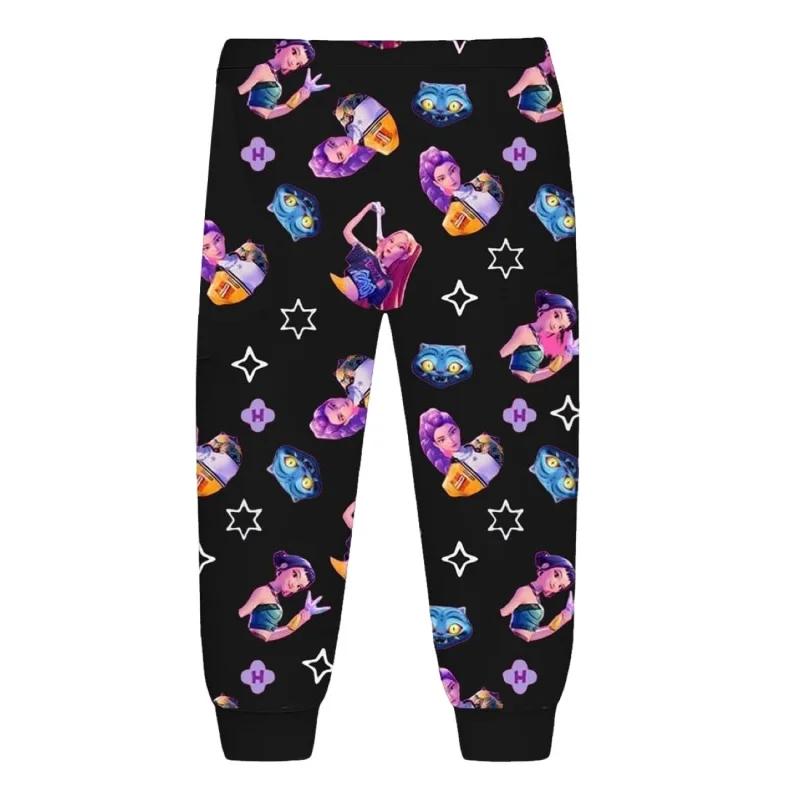 Nouveau dessin animé sorcière chasse escouade imprimer pyjama costume hauts + pantalons 2 pièces ens