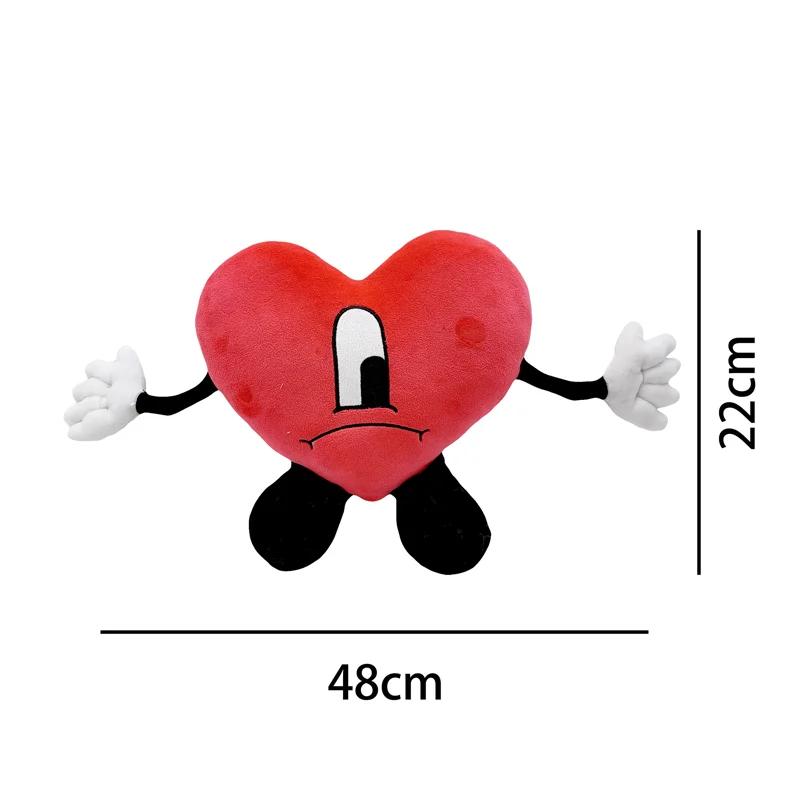 Un Verano Sin Ti peluche coeur mignon mauvais lapin peluche doux peluche Kawaii poupées pour filles 