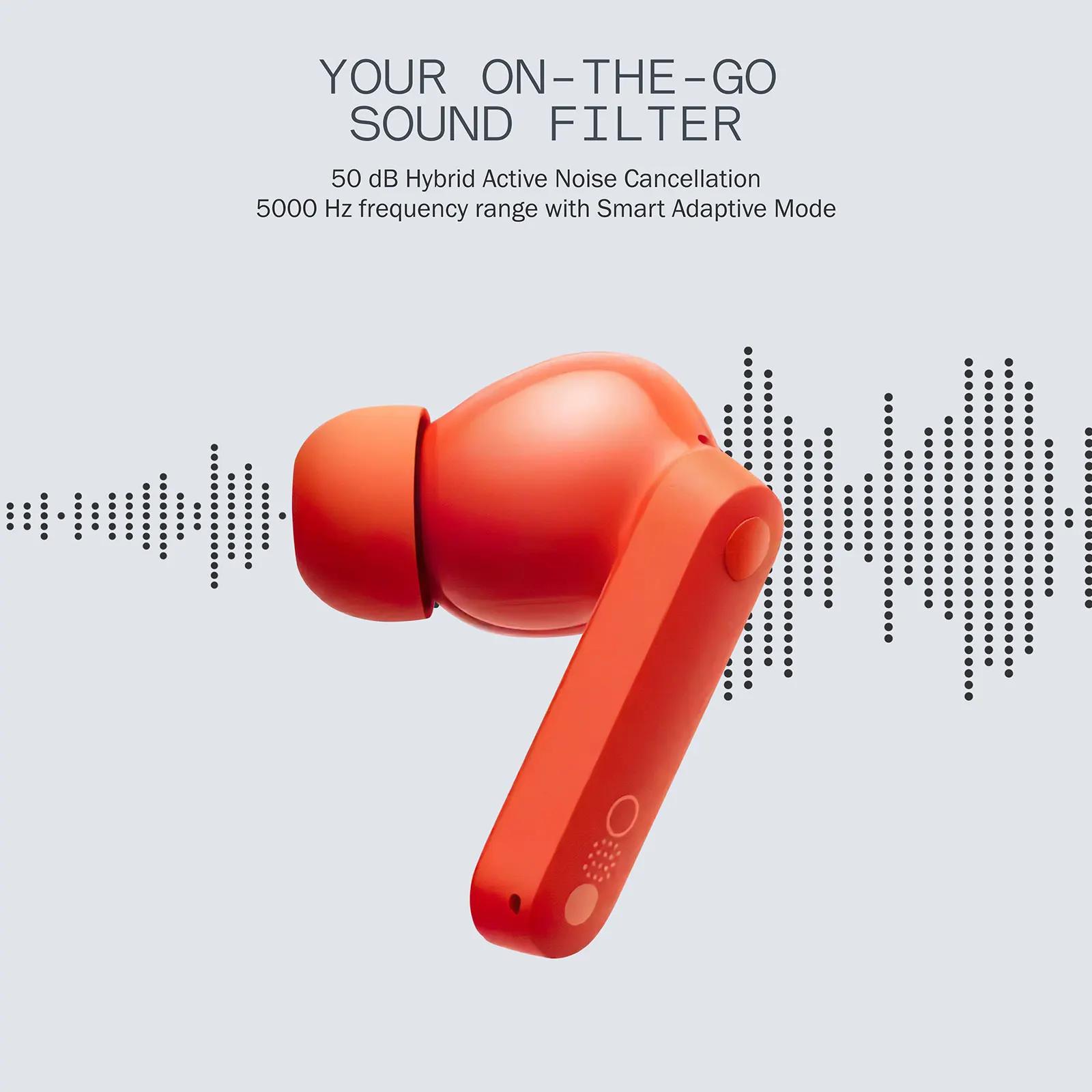 Global Verison CMF by Nothing Buds Pro 2 50 dB Hybrid Active Noise Cancellation Wireless Earbuds 6 H