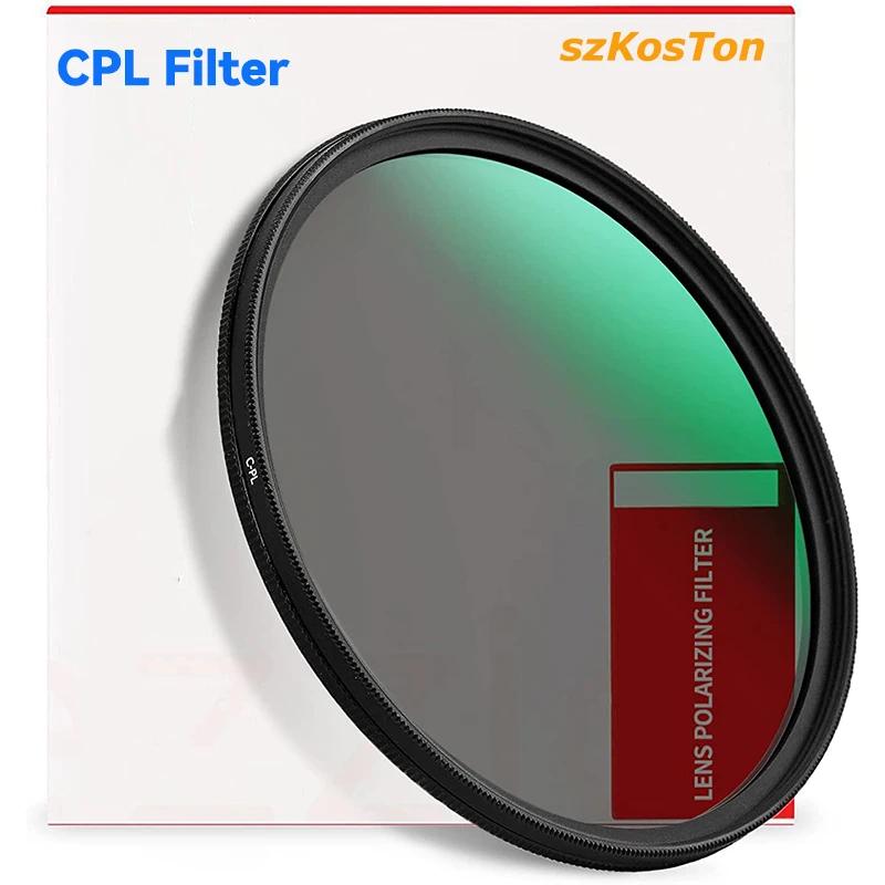 Filtre CPL 37 43 46 40.5 49 52 55 58 62mm 67mm 72mm 77 82mm filtre polarisant polarisant circulaire 