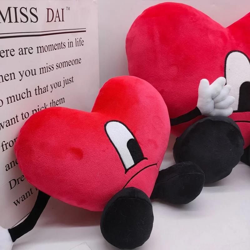 Un Verano Sin Ti peluche coeur mignon mauvais lapin peluche doux peluche Kawaii poupées pour filles 