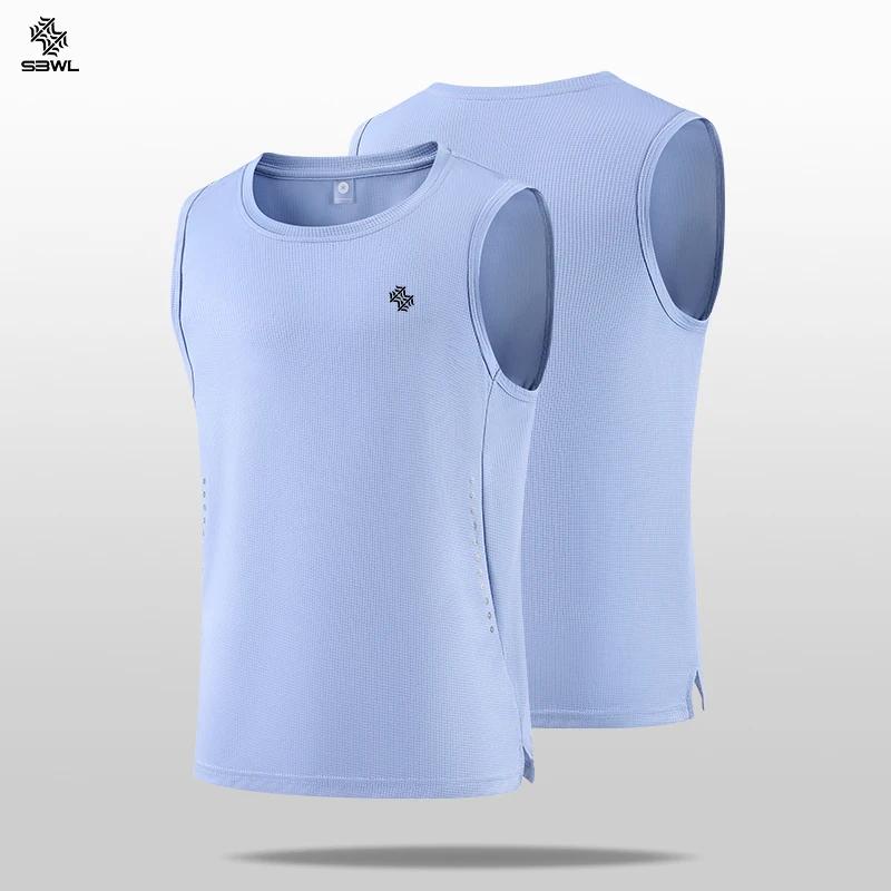 SBWL T-shirts de sport sans manches de haute qualité pour hommes et femmes, gilets de sports de plei