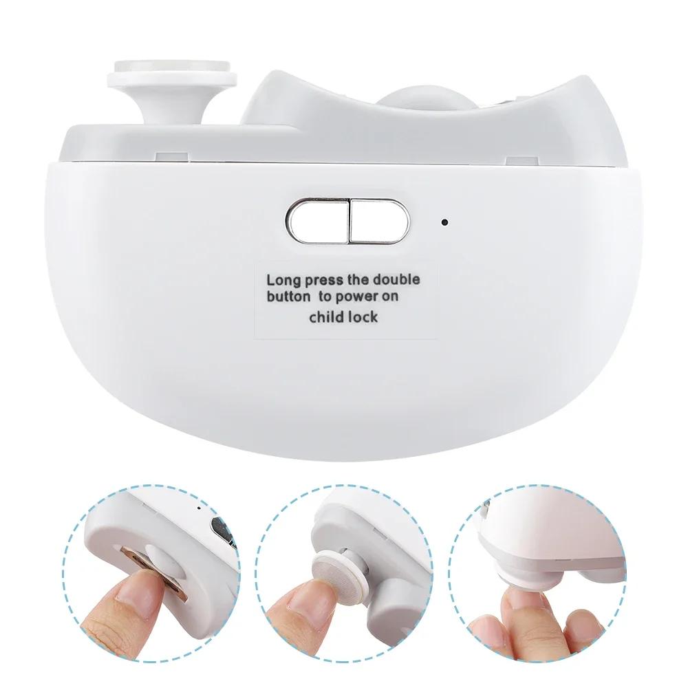 Coupe-ongles électrique, meulage et polissage avec lumière, automatique, Rechargeable, manucure pour