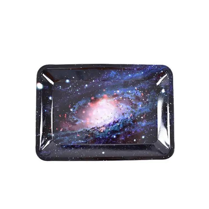 Plateau roulant en métal coloré, assiette à tabac, accessoires pour fumer des cigares, conteneur de 