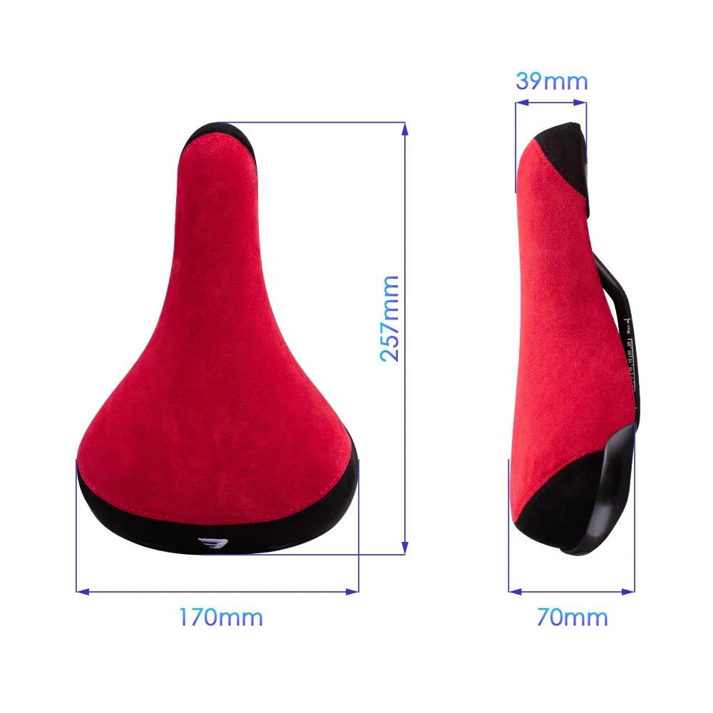 FUNSEA-Selle de vélo Wheelie avec logo brodé, siège de bicyclette, bicolore, 8mm
