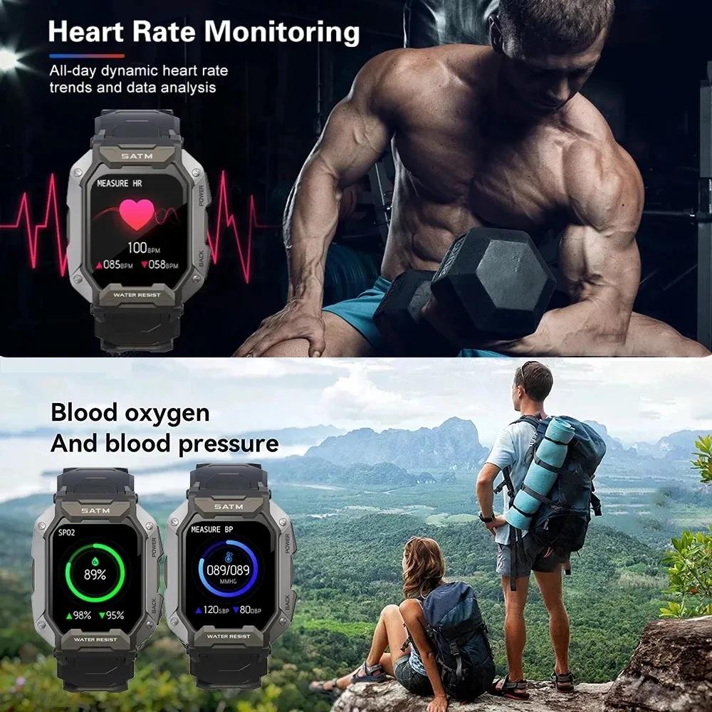 Montre intelligente étanche IP68 Iko pour hommes, horloge intelligente de natation, sports de plein