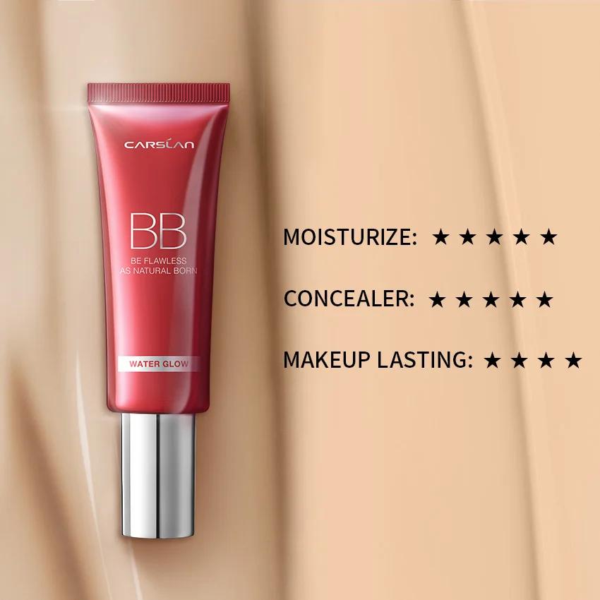 CARSLAN – BB crème correctrice hydratante à base de plantes, liquide de blanchiment, fond de teint, 