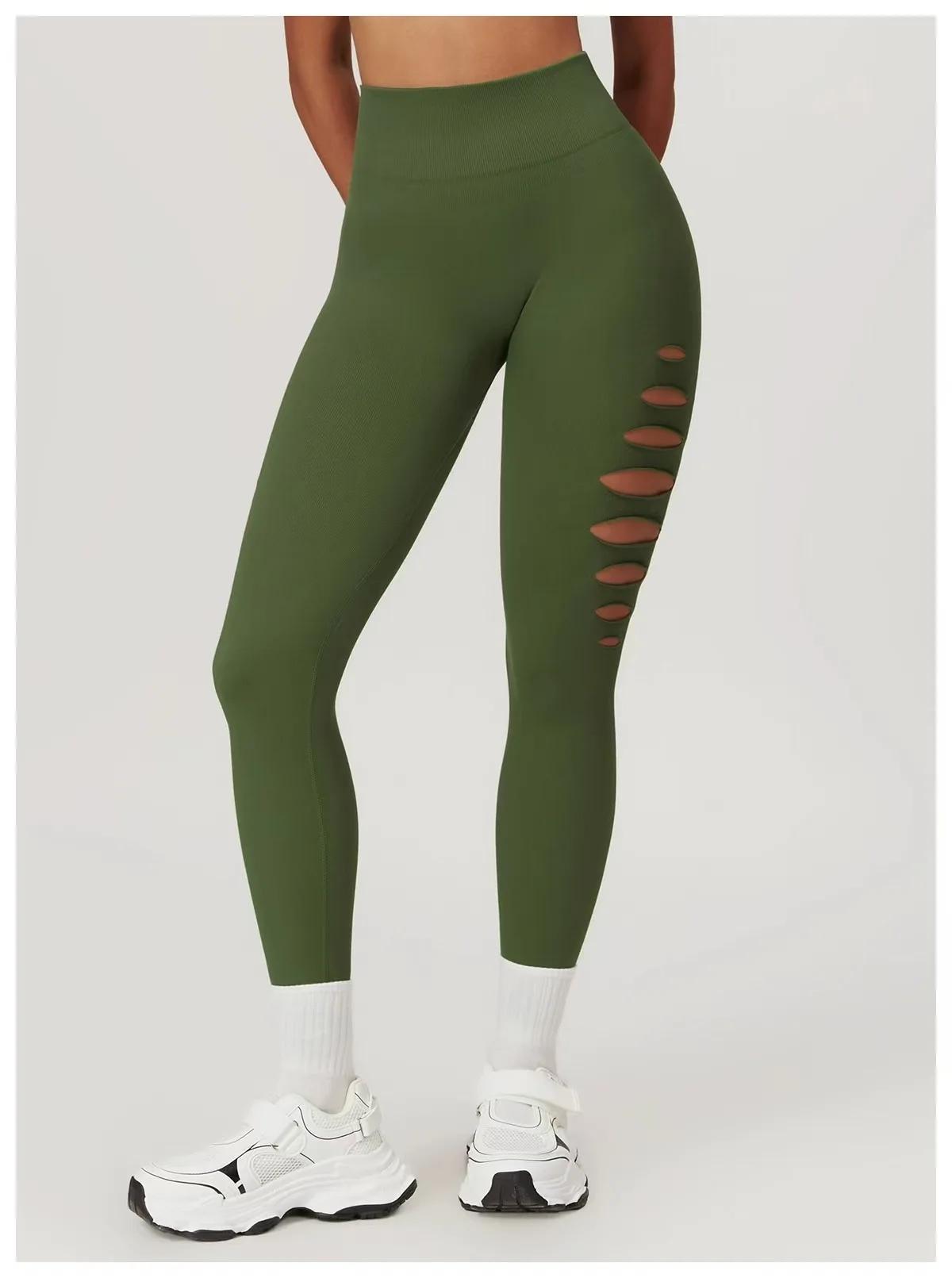 Leggings de yoga taille haute sans couture pour femmes, collants d'entraînement, de course, de fitne