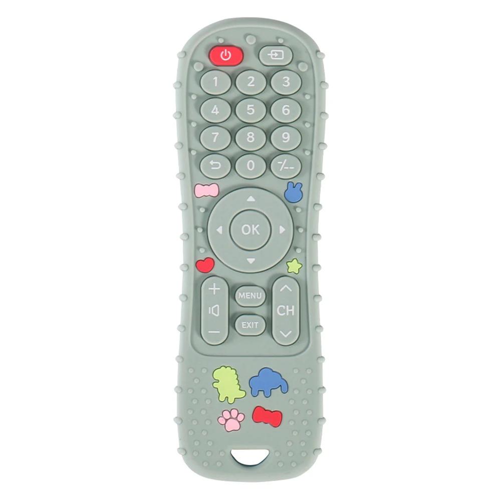 Anneau de dentition en silicone avec télécommande, jouets pour enfants, philosophie sensorielle Mont