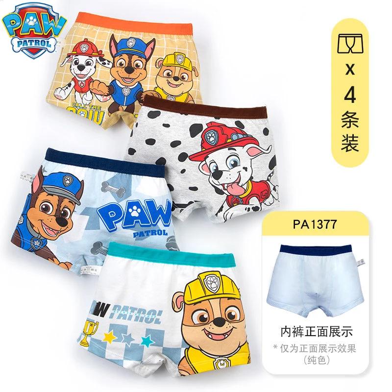 Paw Patrol – caleçons originaux pour enfants, culottes en coton pour garçons, sous-vêtements antibac