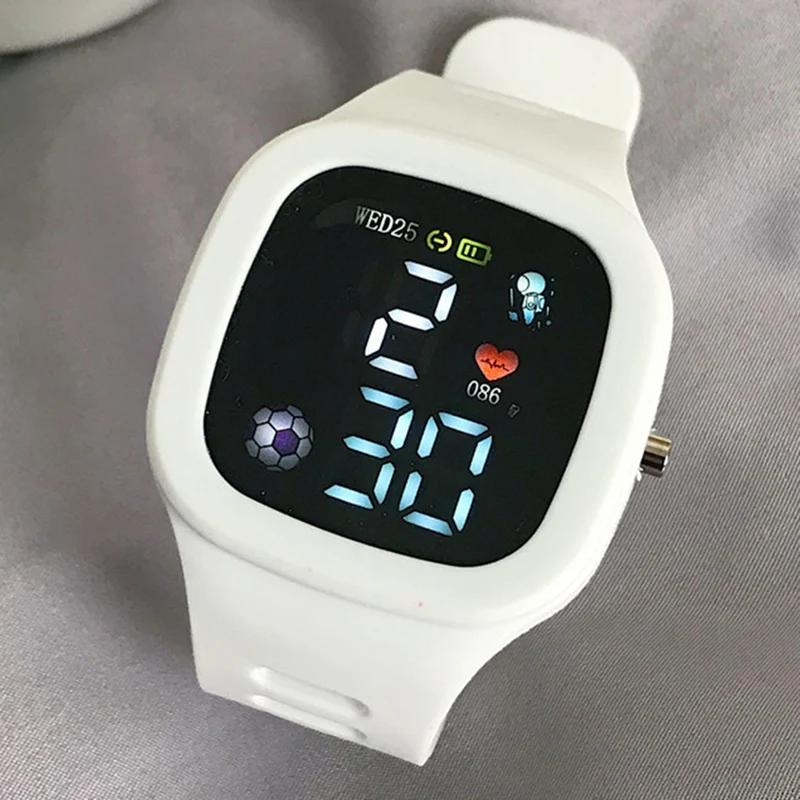 Montre électronique de sport pour enfants montre numérique LED grand cadran Silicone montre de sport