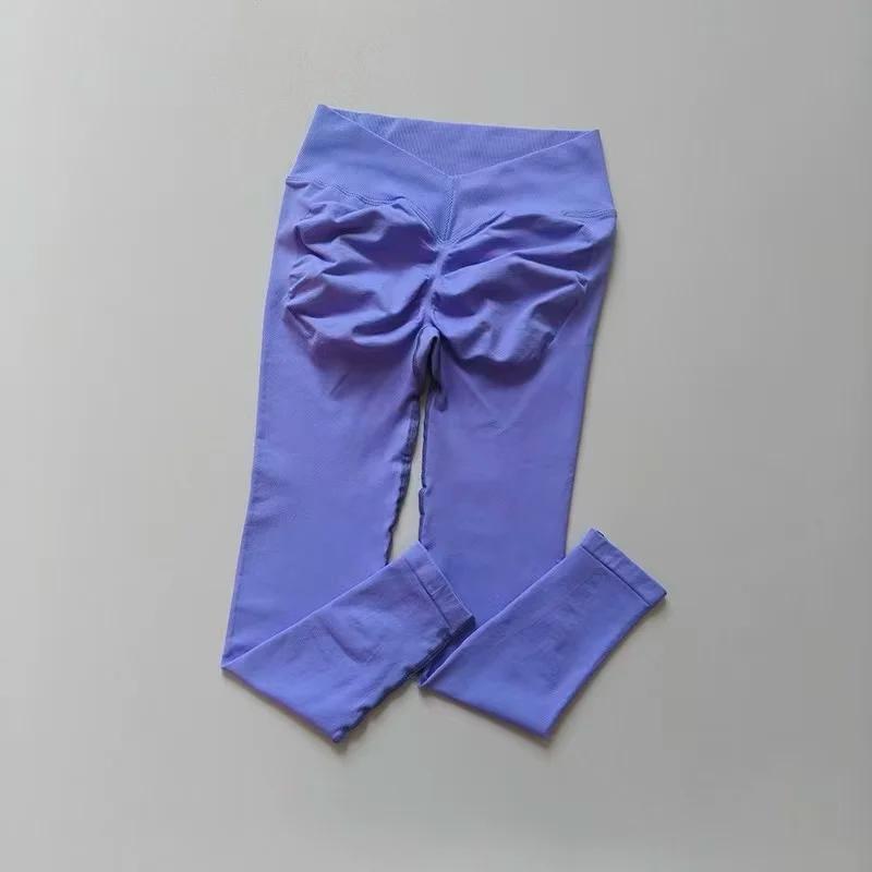Pantalon de Yoga taille haute, Sexy, bout de pêche, sans couture, sport, Fitness, levage des fesses,