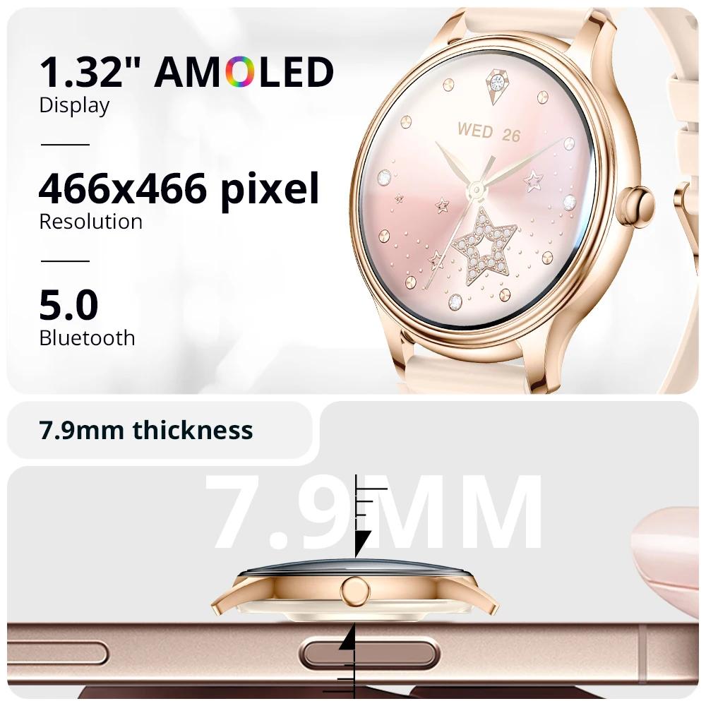 2025 COLMI L28 Air Smartwatch corps Ultra-fin de 7.9mm, écran AMOLED de 1.32 pouces, gestion de la s