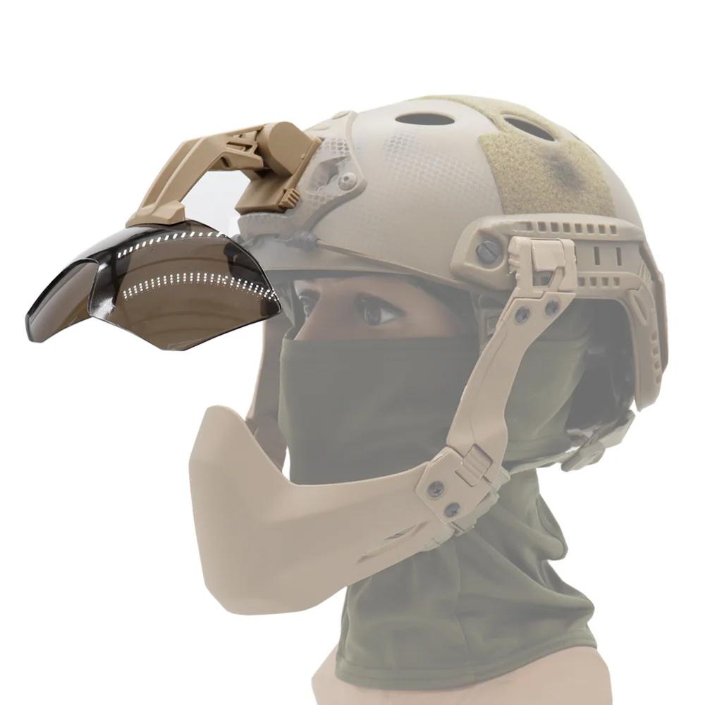 Dulhelmet-Lunettes de protection anti-buée coupe-vent, casque rapide, lunettes de paintball Airsoft,