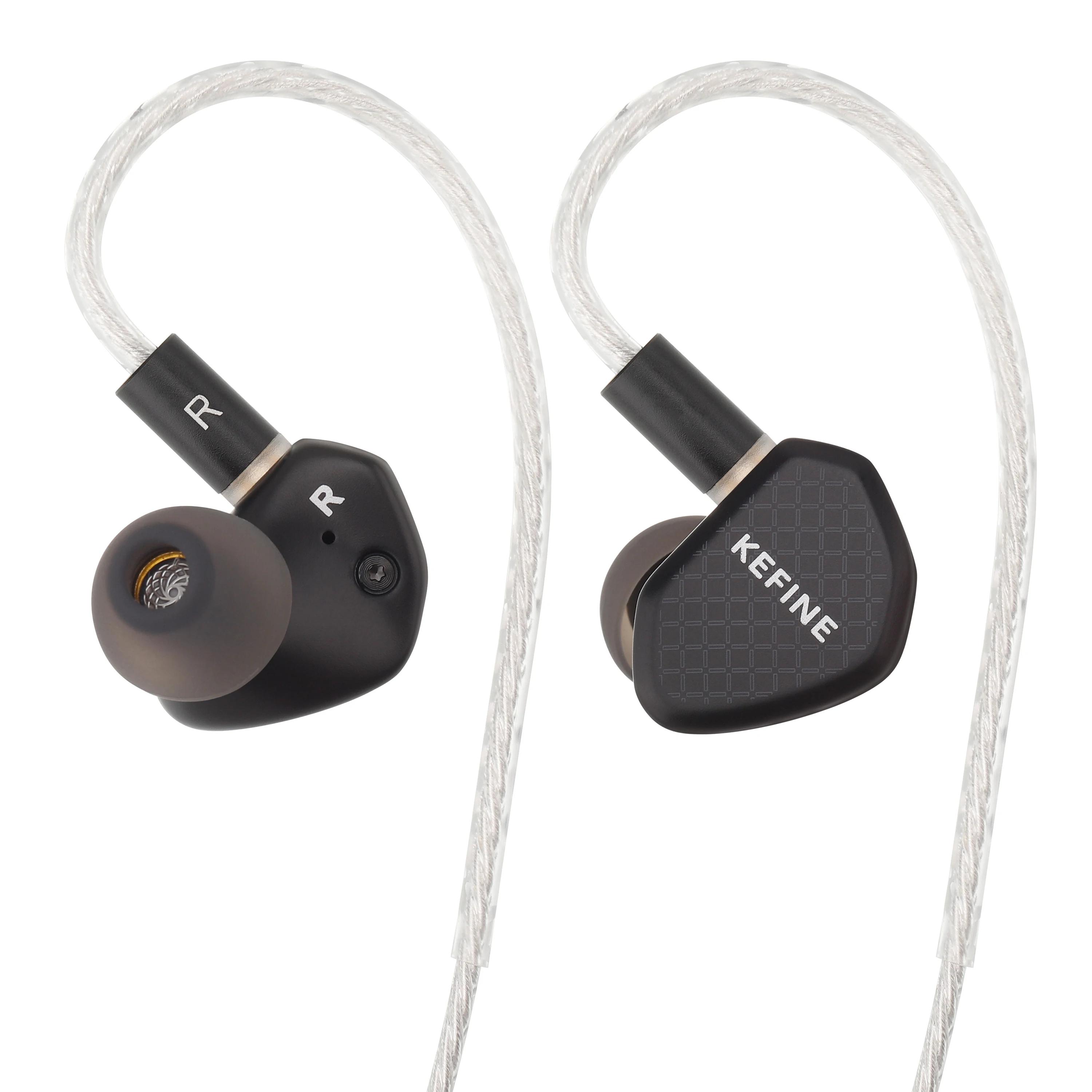 Écouteurs intra-auriculaires Hi-Fi Kefine-Klean avec diaphragme dynamique DLC de 10 mm, embouts et c