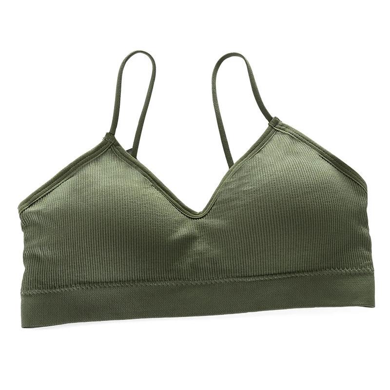 Femmes Sport soutiens-gorge séchage rapide élastique rembourré gymnase course biais soutien-gorge co