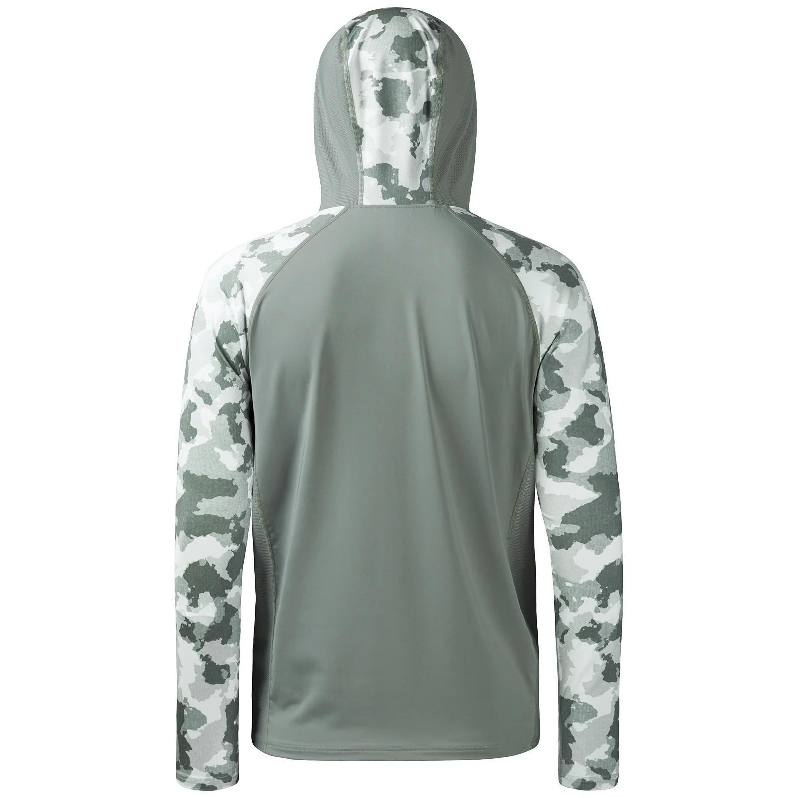 Bassdash – chemise de pêche UPF 50 Performance pour hommes, sweat à capuche rafraîchissant, camoufla