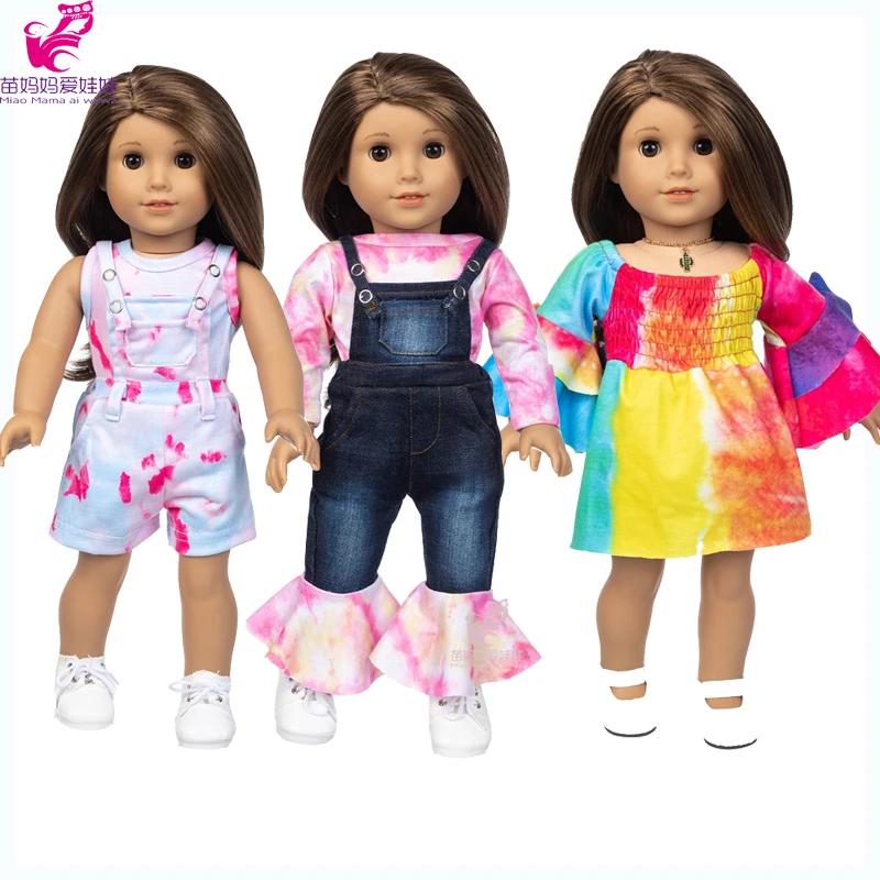 Vêtements de poupée pour fille de 18 pouces, pantalons en jean, ensemble de vêtements de poupée, man