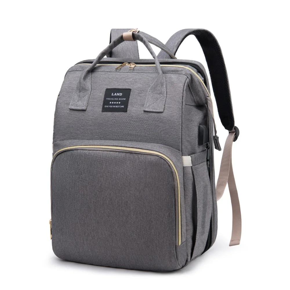 Sac de maman léger et Portable, lit de berceau pliant, sacs de maternité de voyage de grande capacit