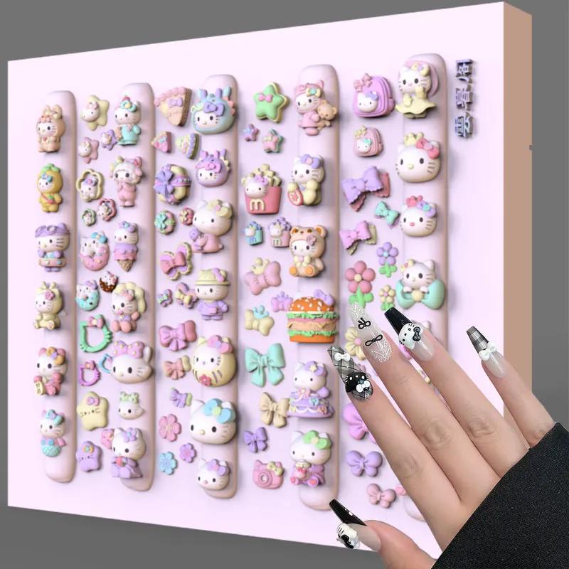 Moule 3D en Silicone pour Nail Art, dessin animé mignon Pochacco Hello Kitty, fabrication de modèles