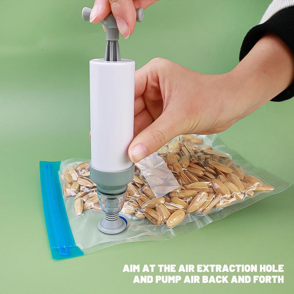 Sacs alimentaires scellés sous vide, 10 pièces, sac de stockage des aliments avec pompe de scellage,