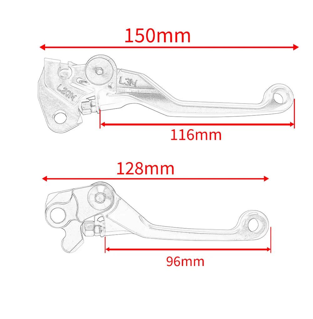 Pour Honda XR230 XR250 XR400 MOTARD BAJA XR650R moto Motocross Pit Dirt Bike Pivot leviers d'embraya