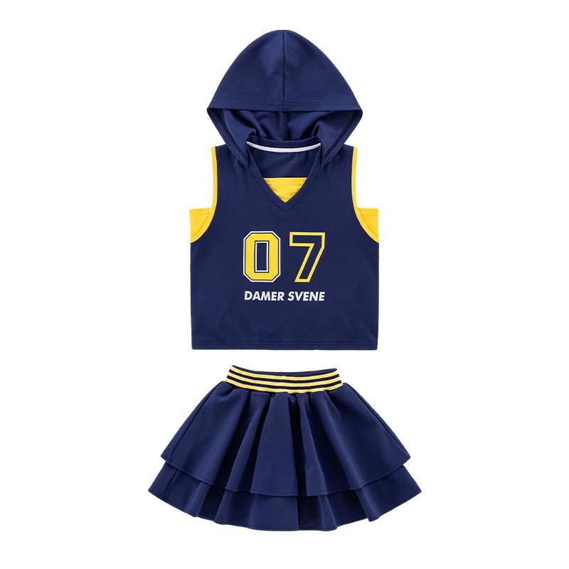 Ensemble de vêtements pour filles, costumes deux pièces pour enfants, t-shirt + short de Style sport