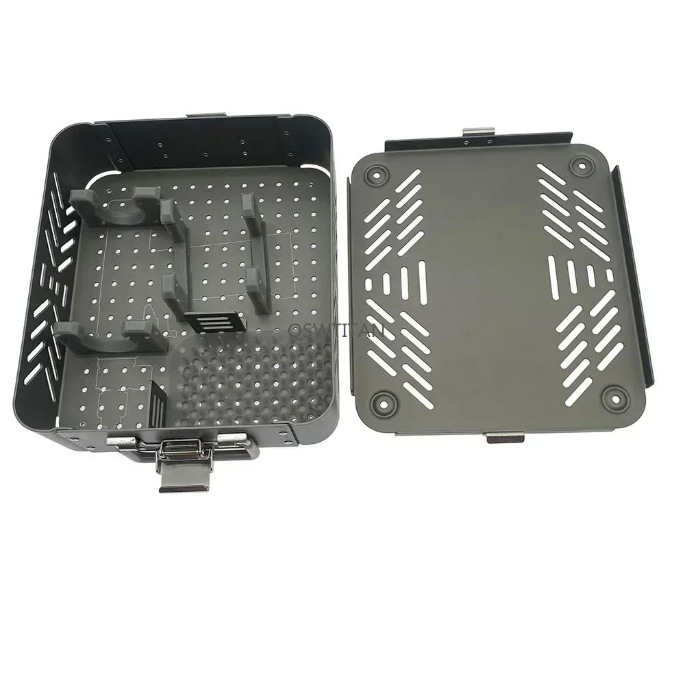 Boîte de stérilisation utilisée pour une petite perceuse électrique, scie, Instruments chirurgicaux 