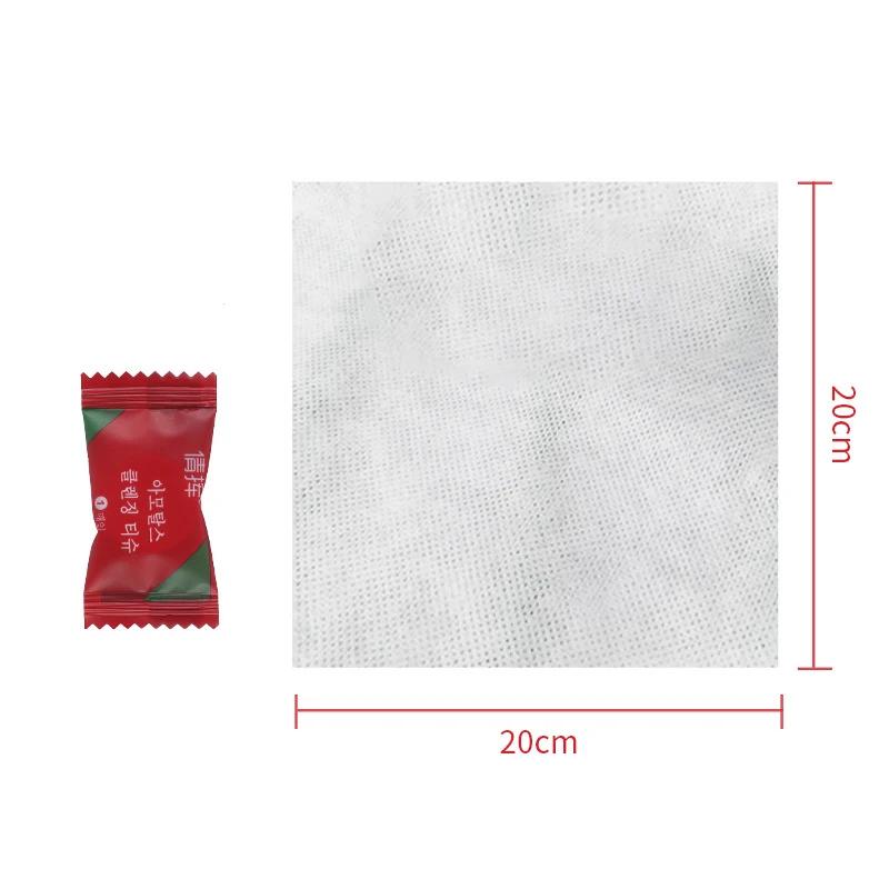 Serviettes de voyage jetables, lingettes pour le visage compressées, comprimés compacts, Mini linget