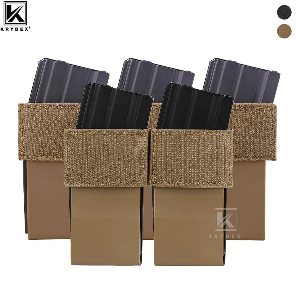 KRYDEX tactique élastique 5.56 Triple Double Magazine insérer 7.62 pochette magnétique pour D3CR pla