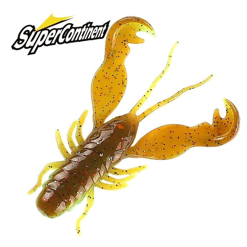 Supercontinent Filet Craw 40mm/15 pièces 70mm/6 pièces leurre souple leurres de pêche crevette homar