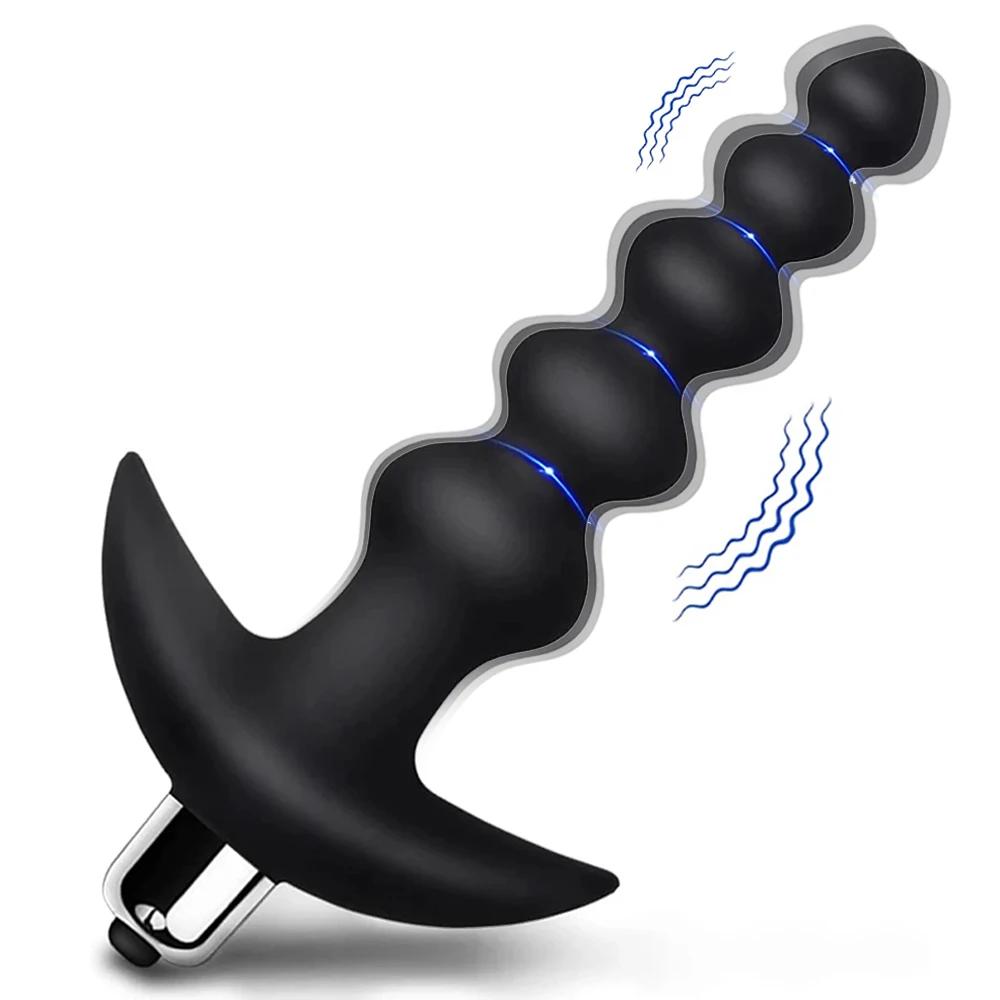 Vibromasseur anal en silicone souple pour hommes et femmes, masseur de prostate, gros plug anal, bon