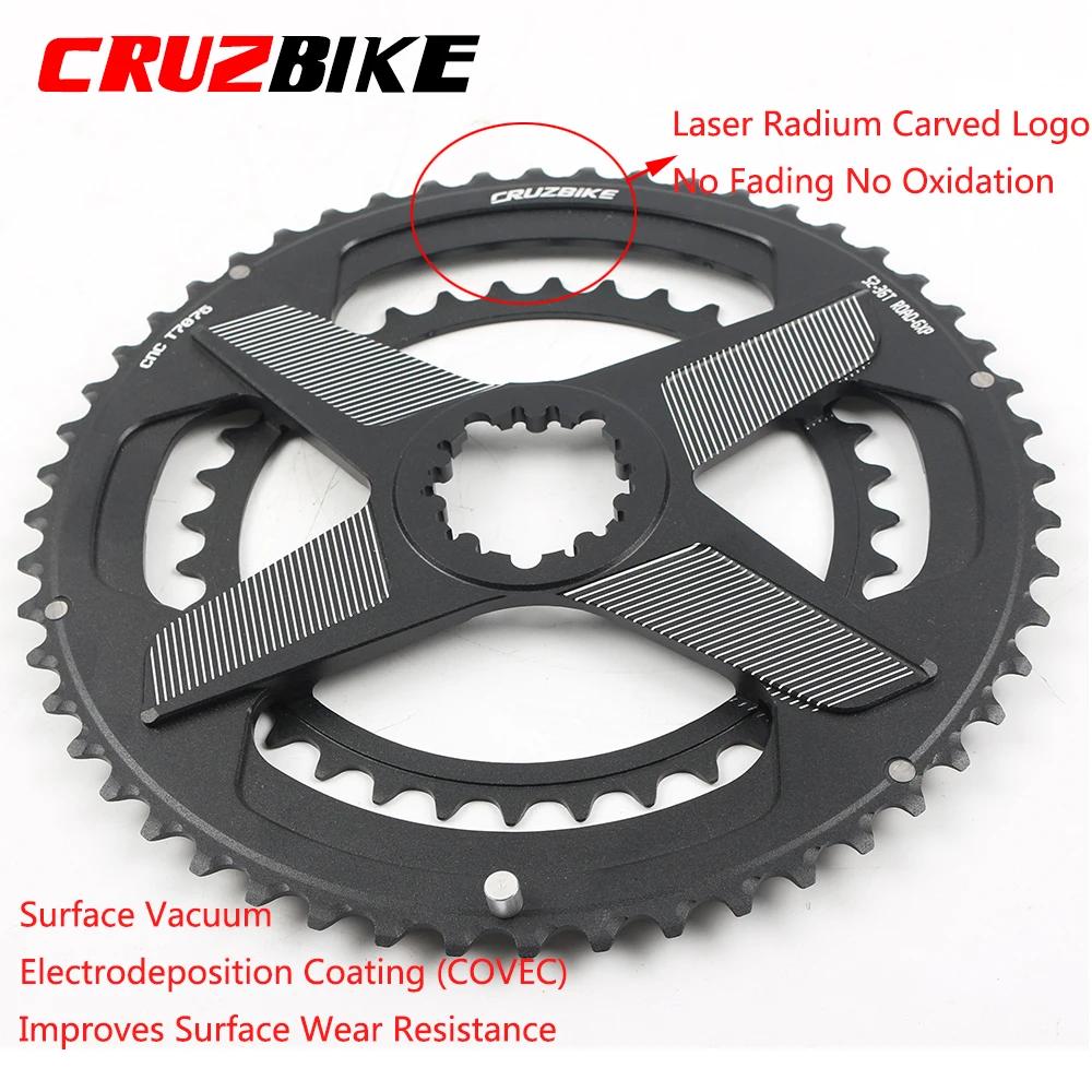 CRMERCEDES-Couronne de vélo à double disque JOWheel, plateau de vélo de route, pédalier à 8 vitesses