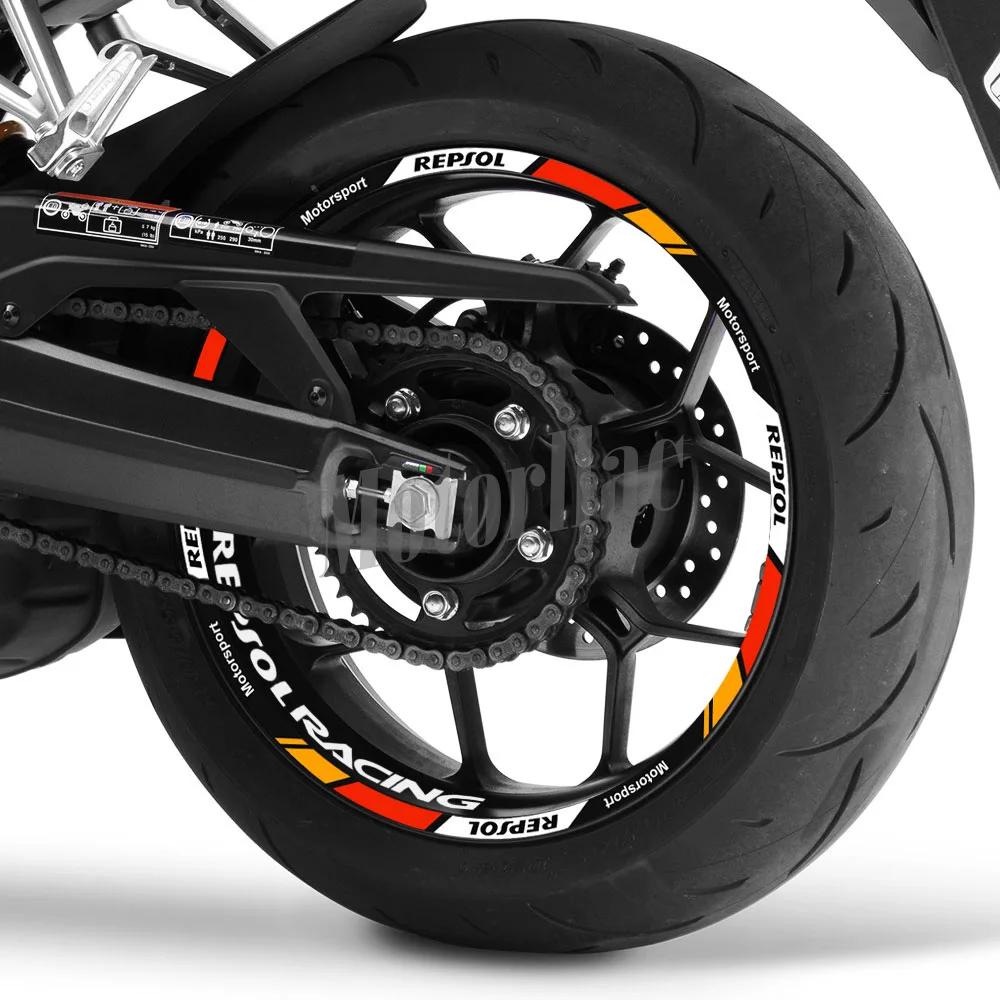 Autocollant réfléchissant pour roue de moto Repsol CBR CBR650rr, bande de jante, 17 pouces, accessoi
