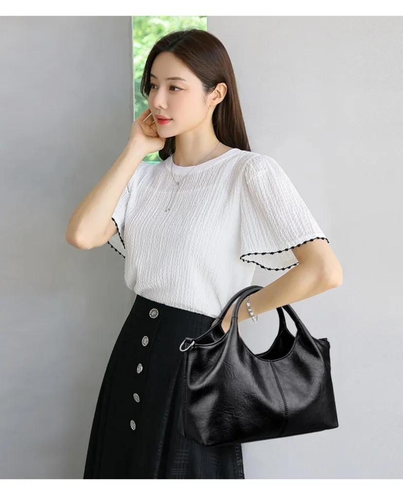 Sac à bandoulière et sac messager pour femme d'âge mûr 2026, petit sac fourre-tout en cuir PU souple
