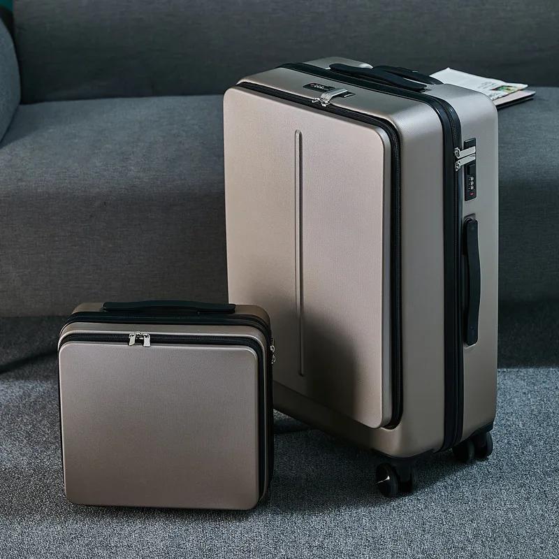 NOUVEAU 20 "24" pouces Bagage à roulettes avec sacoche pour ordinateur portable Valise de voyage d'a