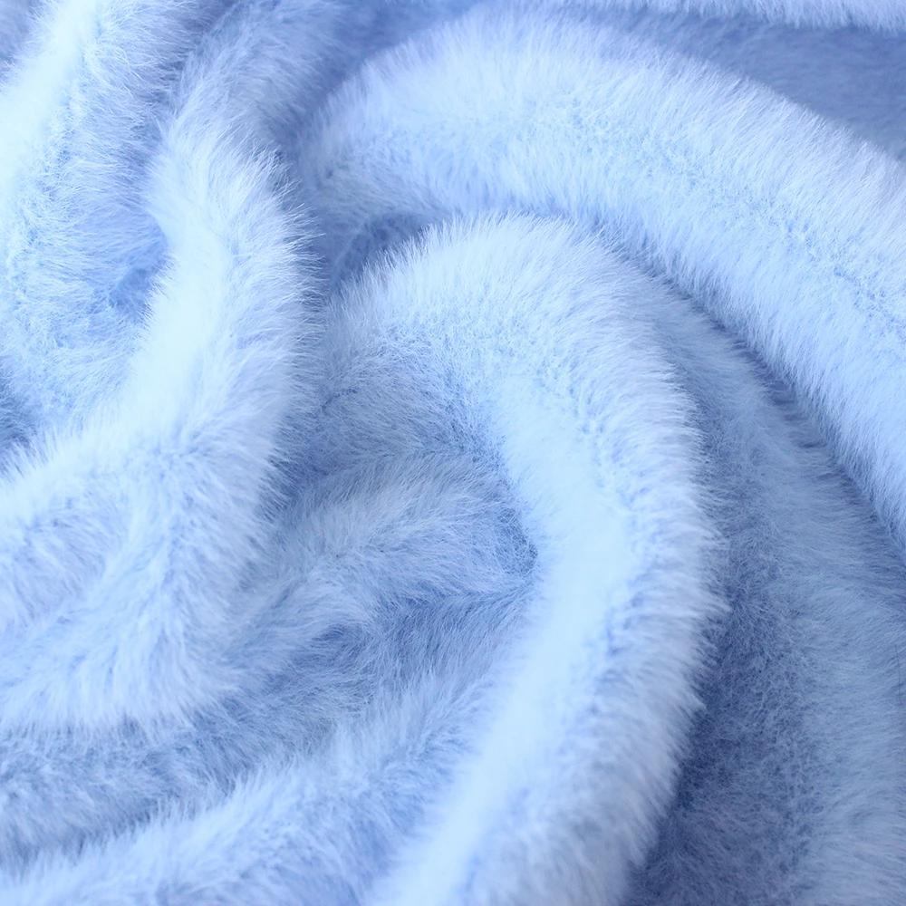 Tissu épais en peluche de 5MM, bricolage, tissu épais de cryptage, solide, Solf, fourrure artificiel