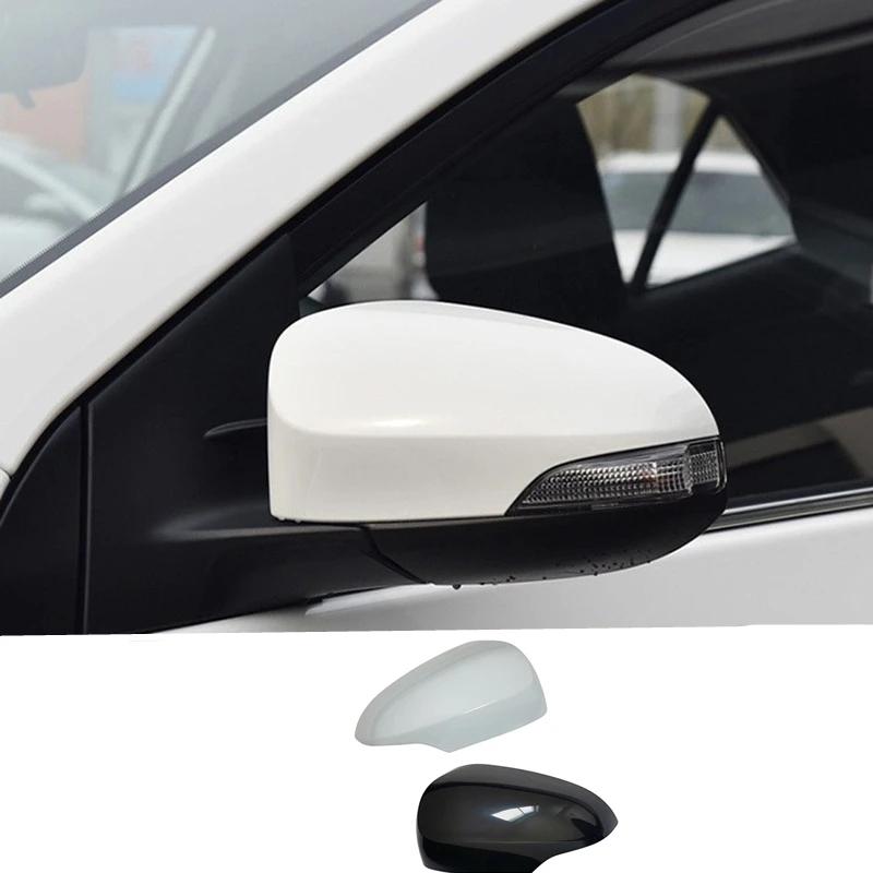 Couvercle de rétroviseur latéral de voiture noir ou blanc, boîtier de rétroviseur, accessoires autom