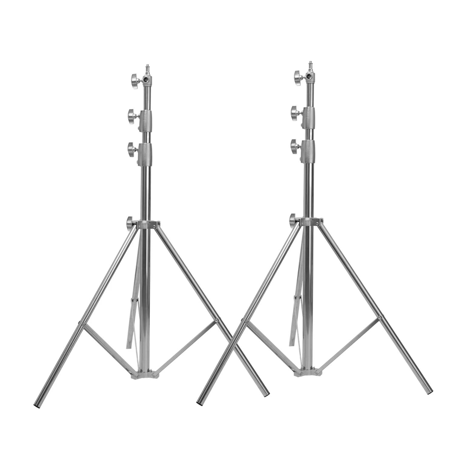 Trépied de Studio vidéo robuste en acier inoxydable, 280cm, grand Support solide pour photographie, 