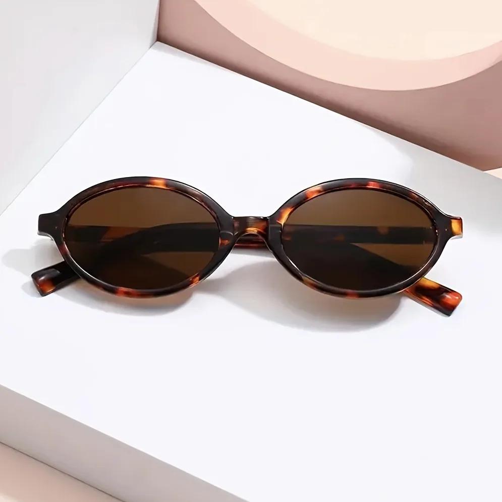 Lunettes ovales de Style Y2K pour femmes et hommes, petite monture, Vintage à la mode avec fonction 