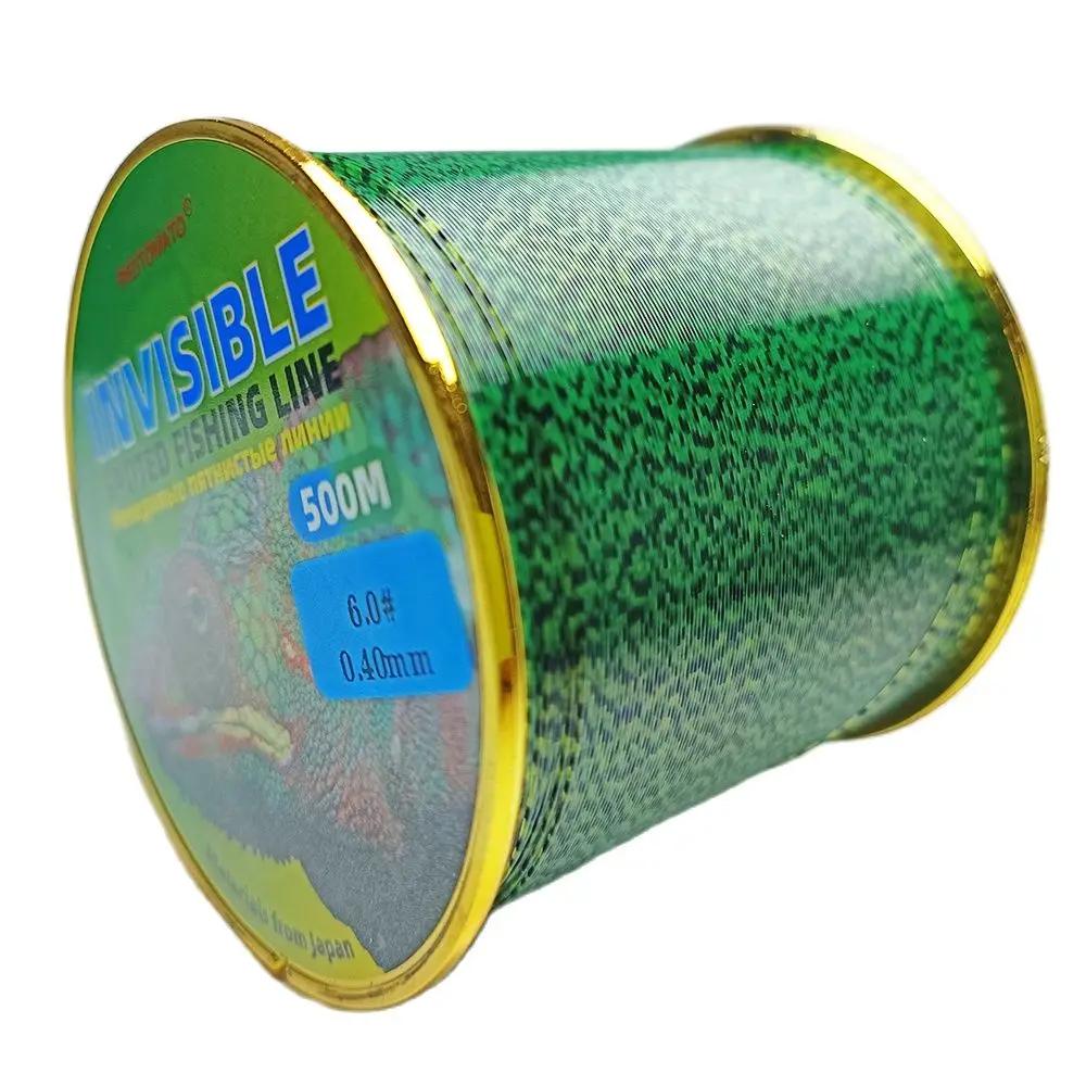 Ligne de pêche à la carpe Invisible Super forte de 500m ligne de pêche Monofilament ligne de pêche t