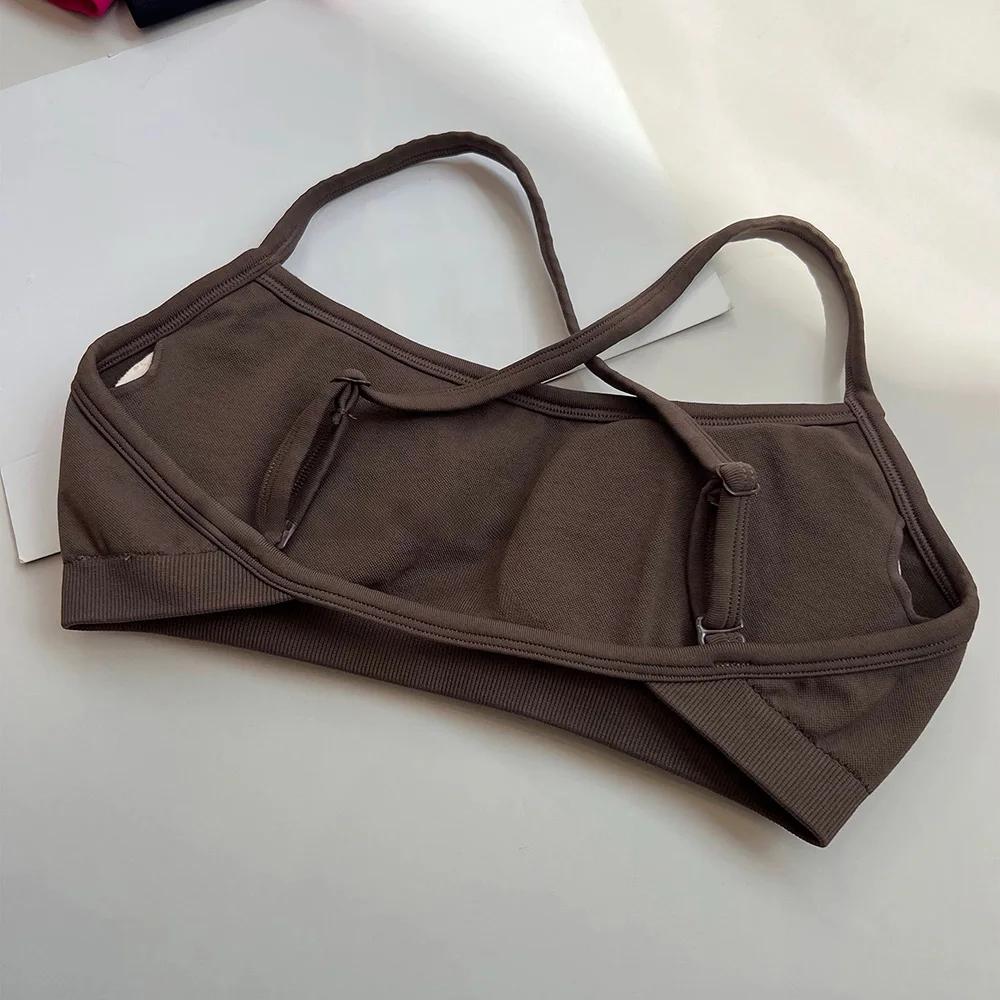 Soutien-gorge de sport pour femmes, vêtements d'extérieur, résistant aux chocs, pour course à pied, 
