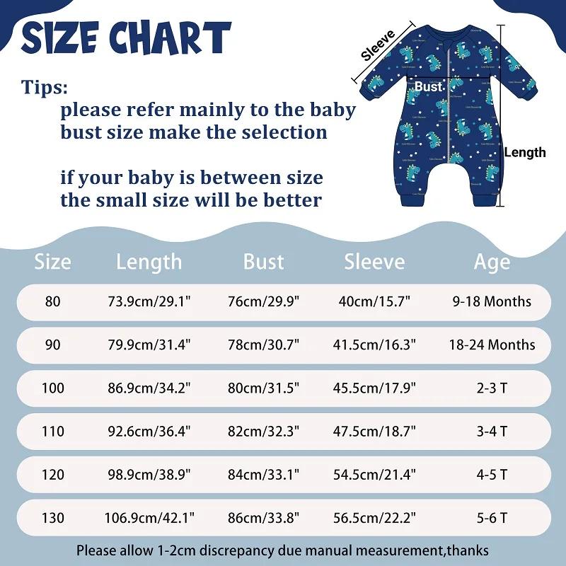 MICHLEY Sac de couchage en flanelle pour enfants, bébé, sac de couchage pour enfant, manches longues
