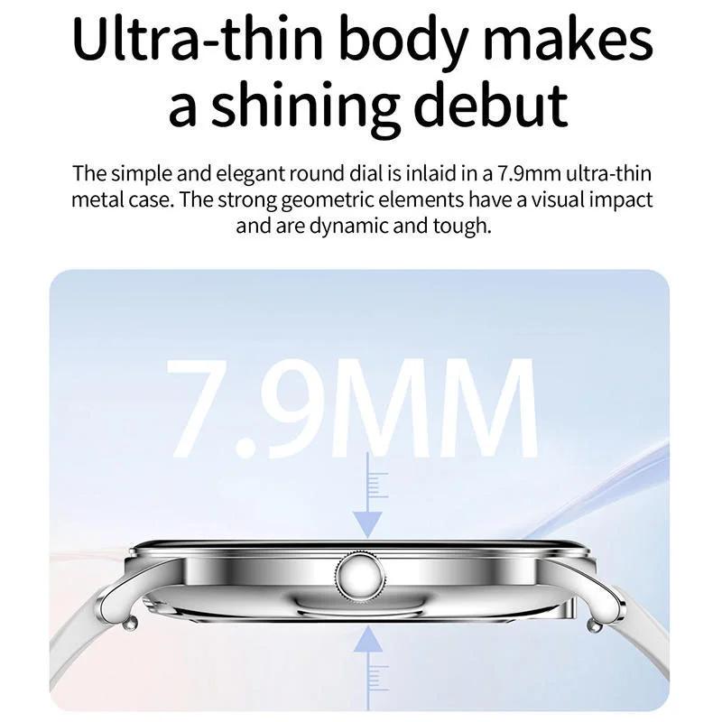 Montre connectée Ultra-mince et Durable pour femmes, écran Amoled de 1.43 pouces, appel sans fil, sp